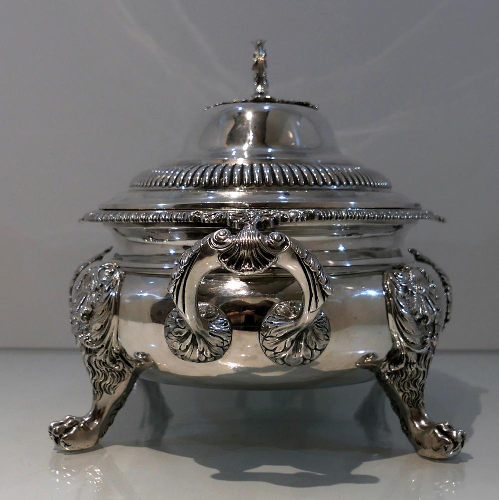 Antique George III Sterling Silver Soup Tureen London 1812 William Bennett 1
