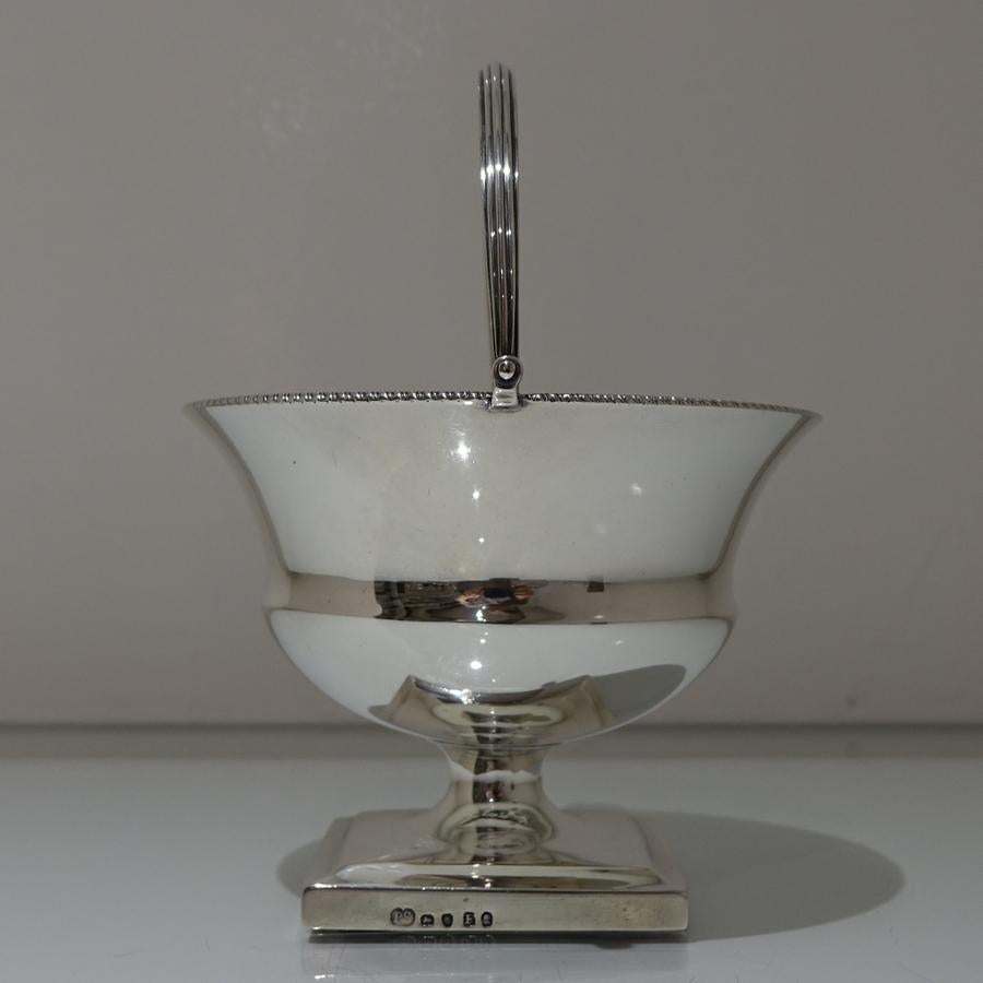 Antique George III Sterling Silver Sugar Basket London 1801 Paul Storr For Sale 1