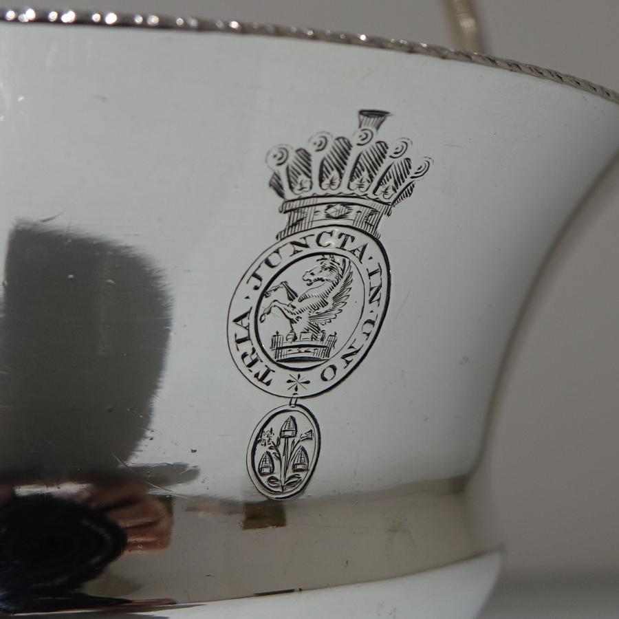 Antique George III Sterling Silver Sugar Basket London 1801 Paul Storr For Sale 4