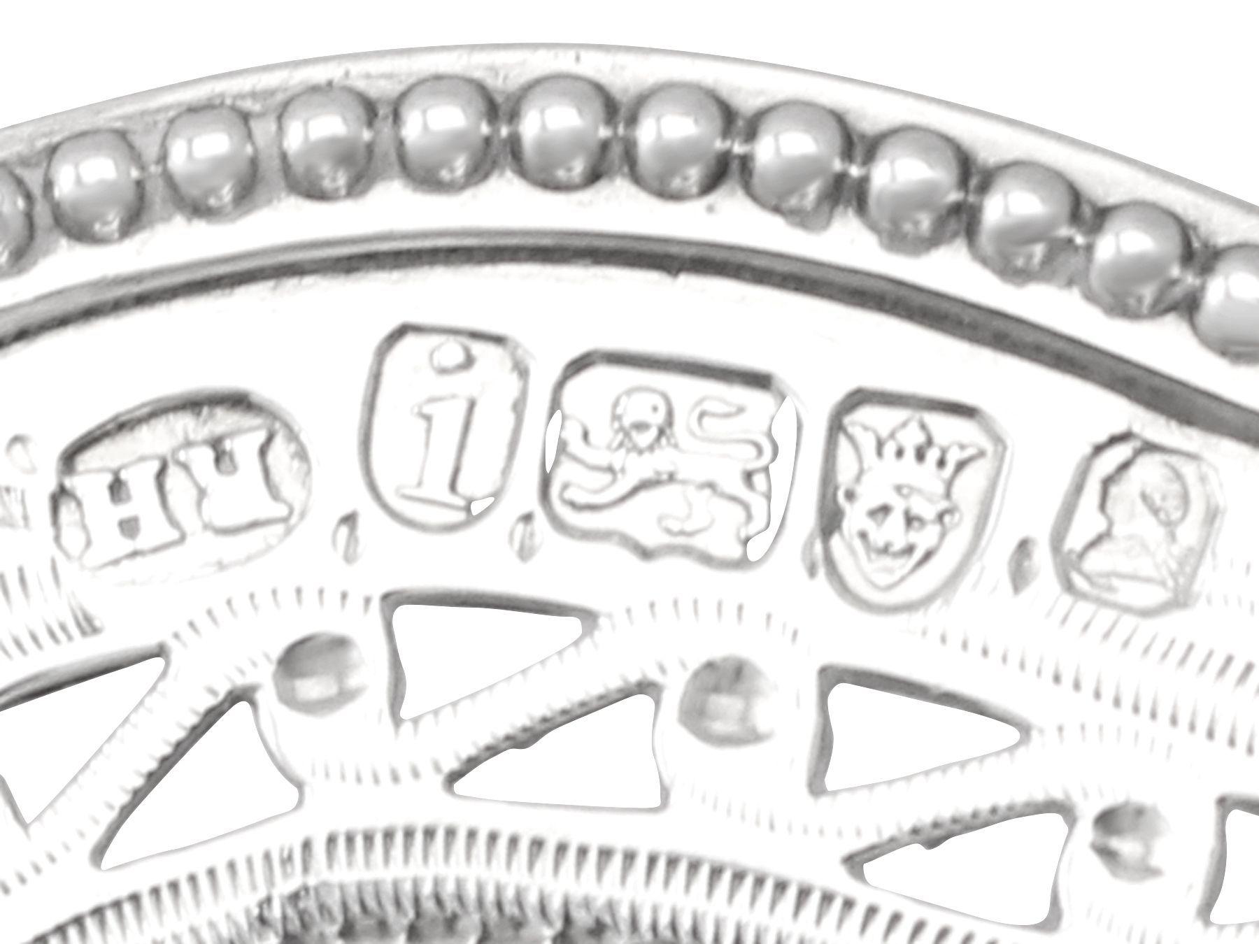 Antico cestino per dolci in argento sterling di Giorgio III in vendita 2