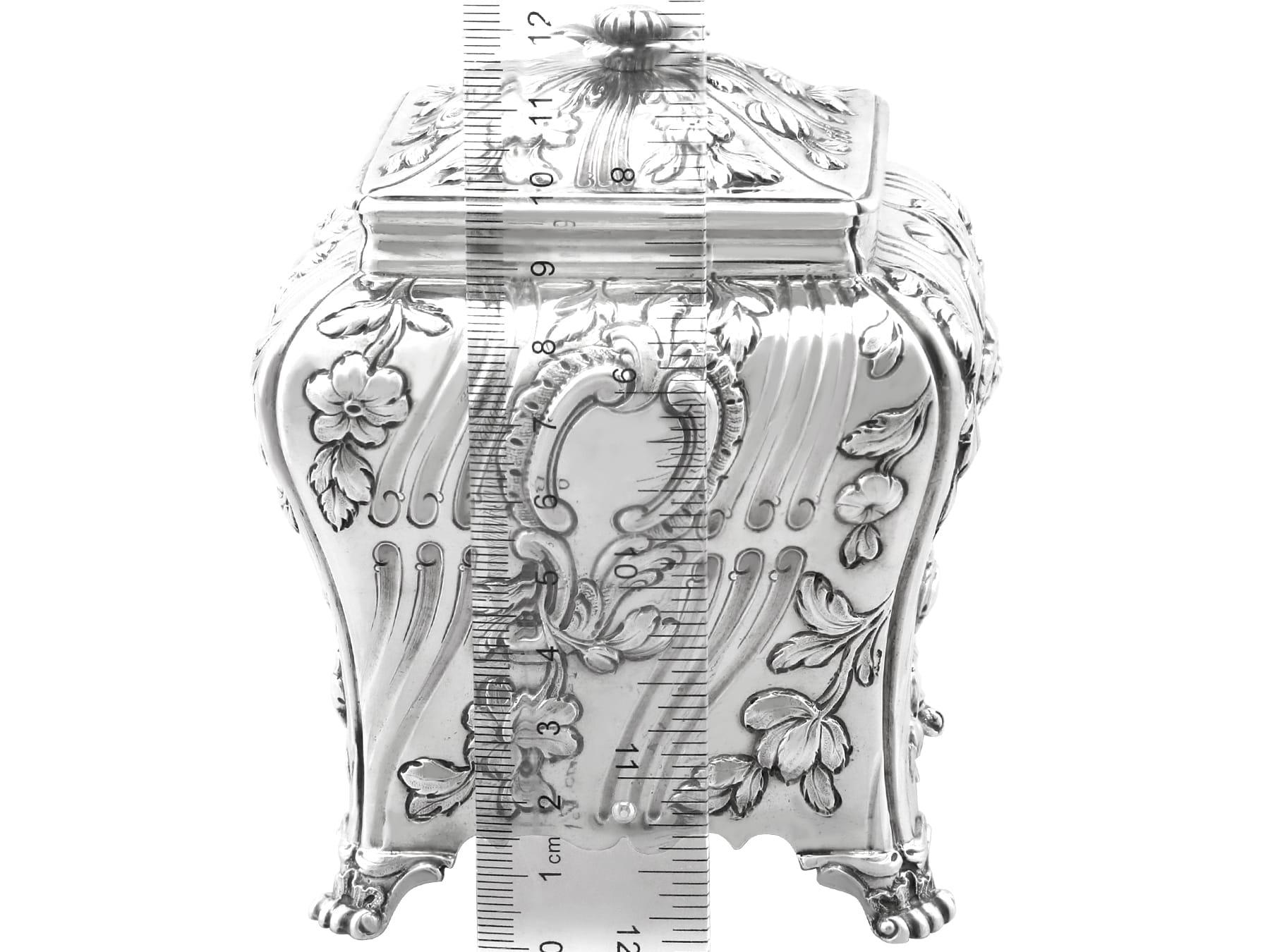 Antike George III Sterling Silber Teedosen (1768) im Angebot 6