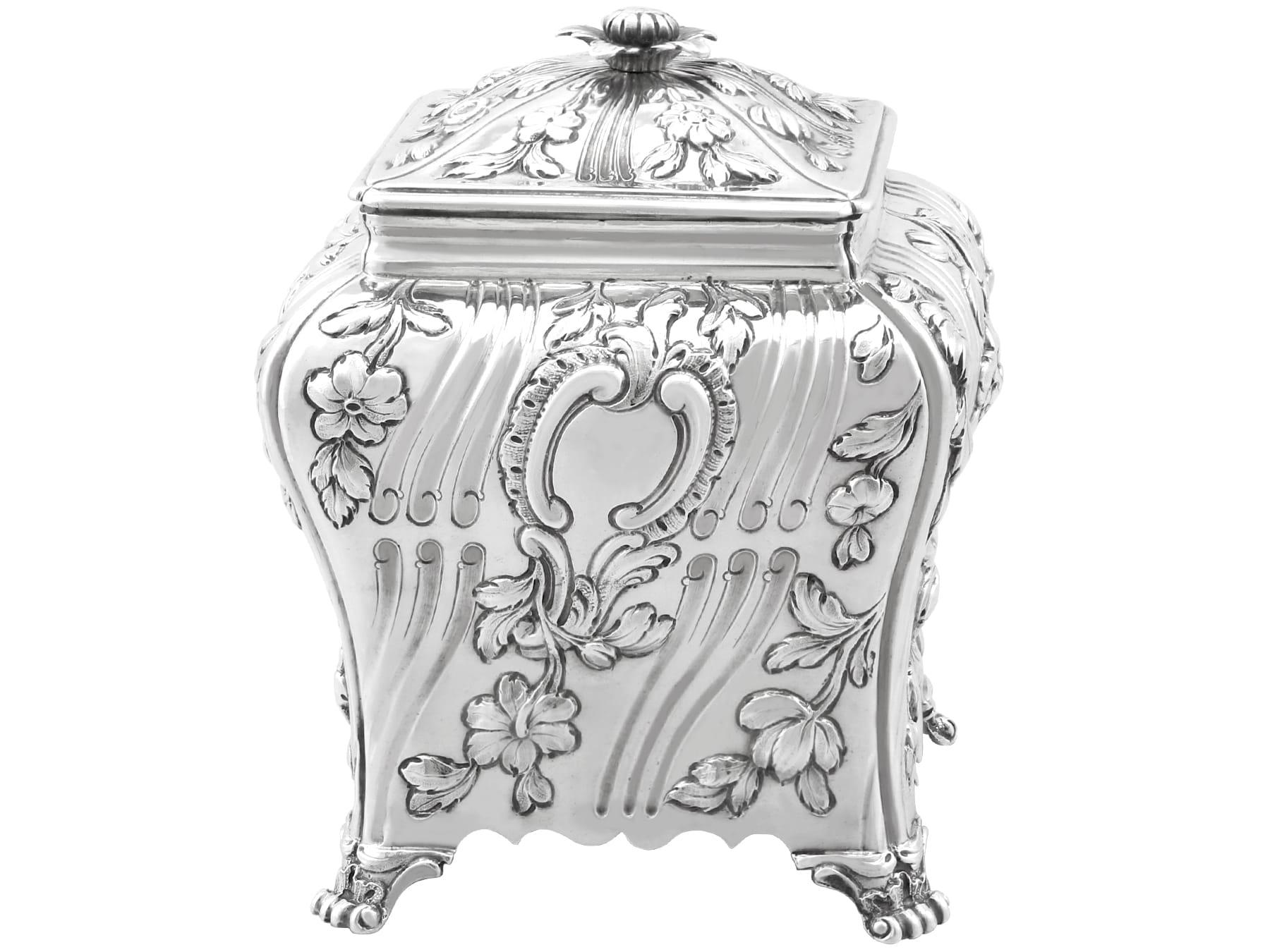 Antike George III Sterling Silber Teedosen (1768) im Zustand „Hervorragend“ im Angebot in Jesmond, Newcastle Upon Tyne