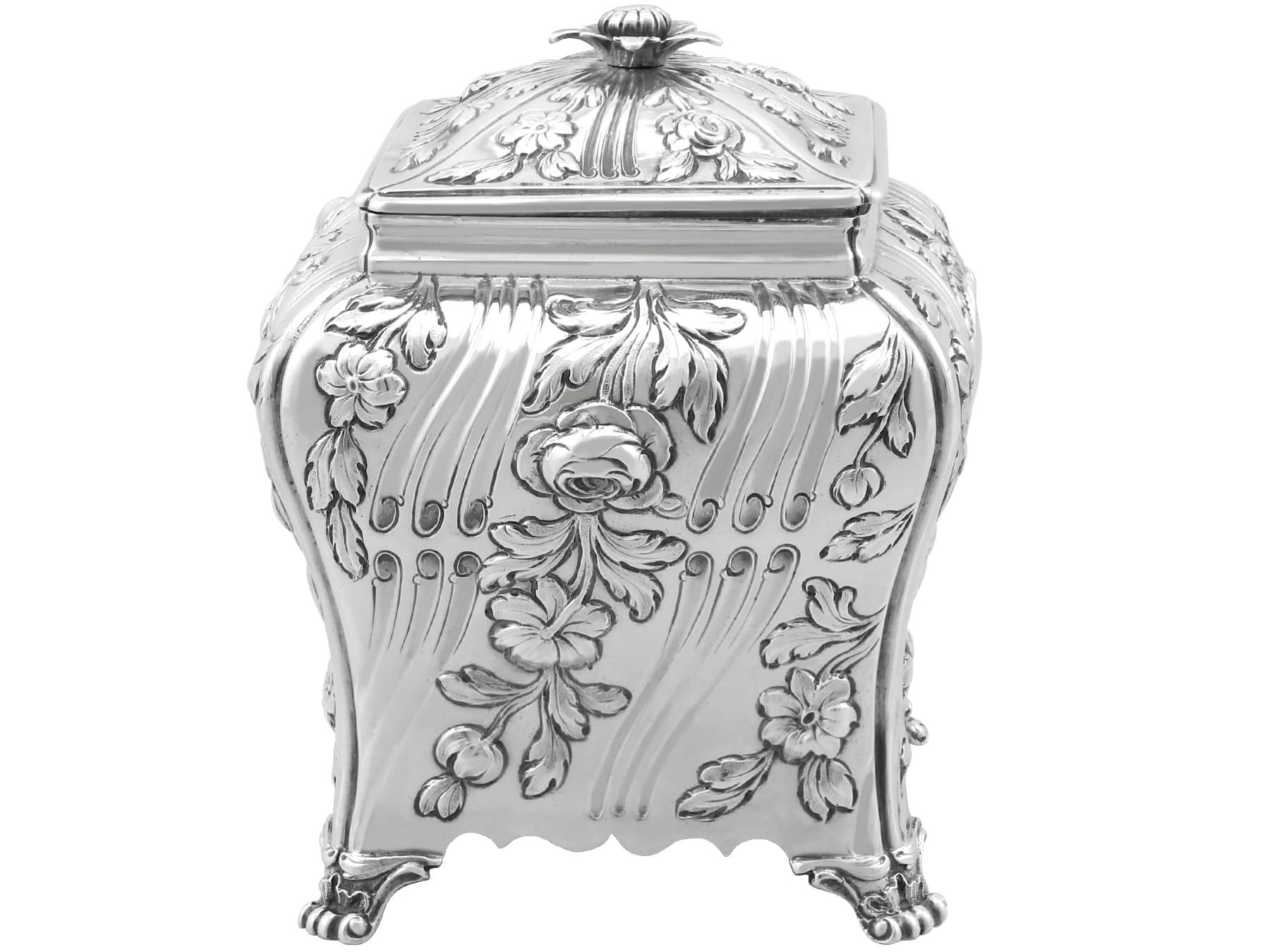 Antike George III Sterling Silber Teedosen (1768) (Sterlingsilber) im Angebot