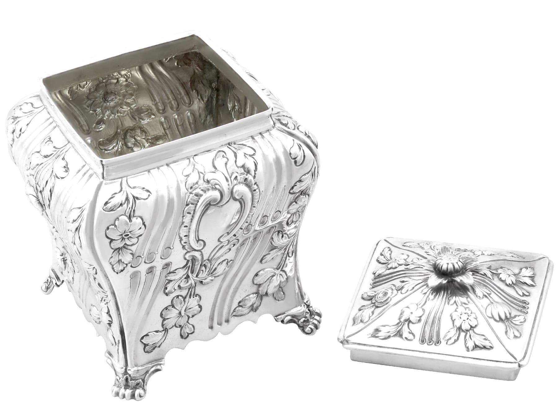 Antike George III Sterling Silber Teedosen (1768) im Angebot 1