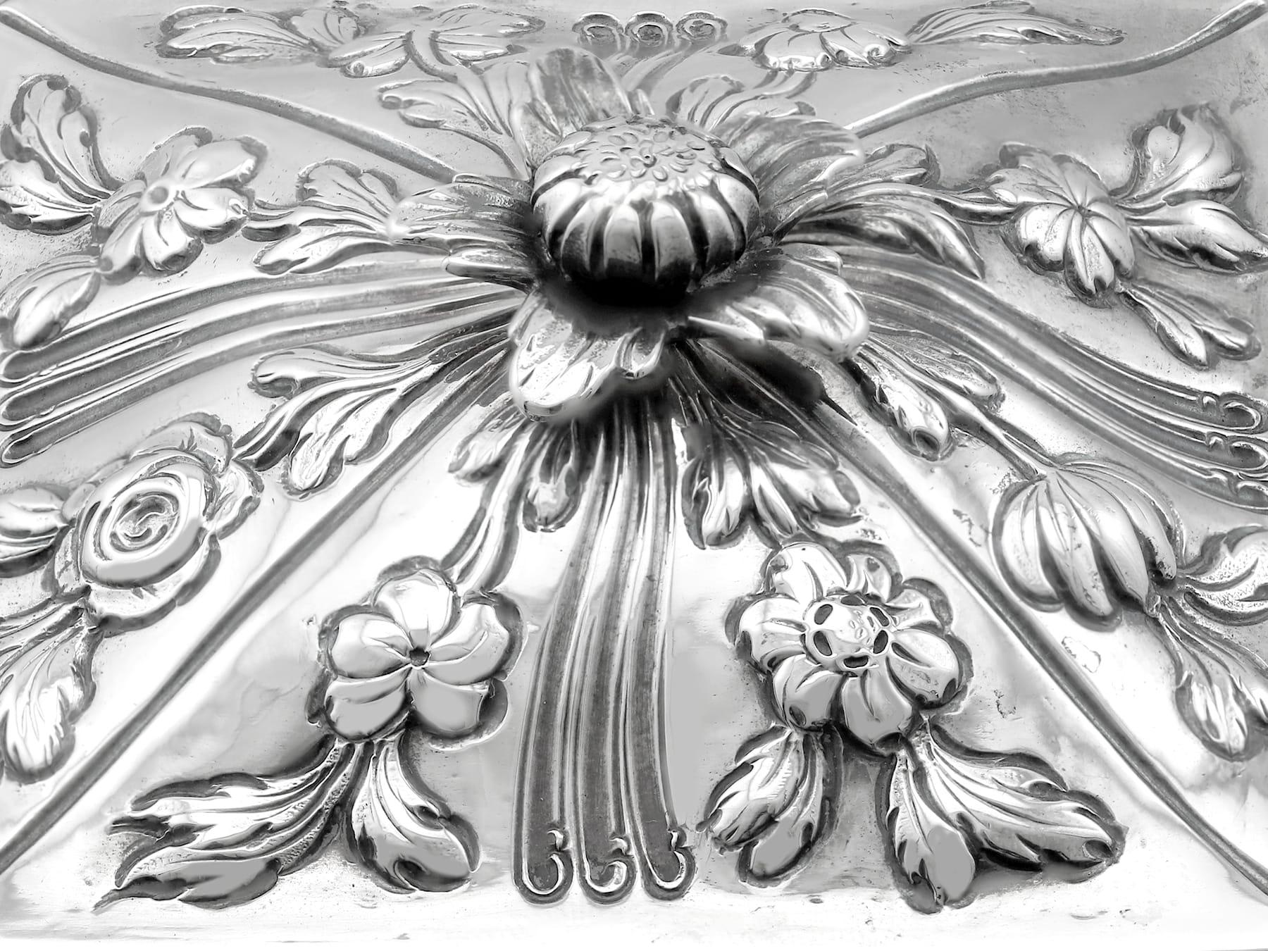 Antike George III Sterling Silber Teedosen (1768) im Angebot 2