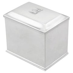 Antique George III Sterling Silver Tea Caddy (1763)