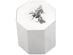 Ancienne boîte à thé en argent Sterling George III (1818)