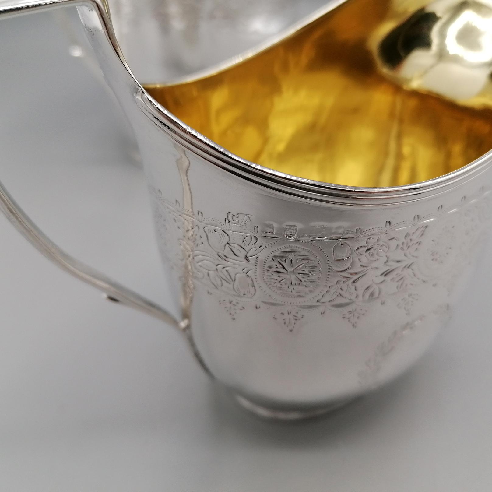 Antike George III Sterling Silber Tee-Kaffee-Set Elfenbein Griffe & Tablett 1798-1800 im Angebot 7