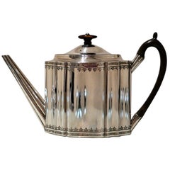 Antique George III Sterling Silver Teapot London 1795 Henry Nutting