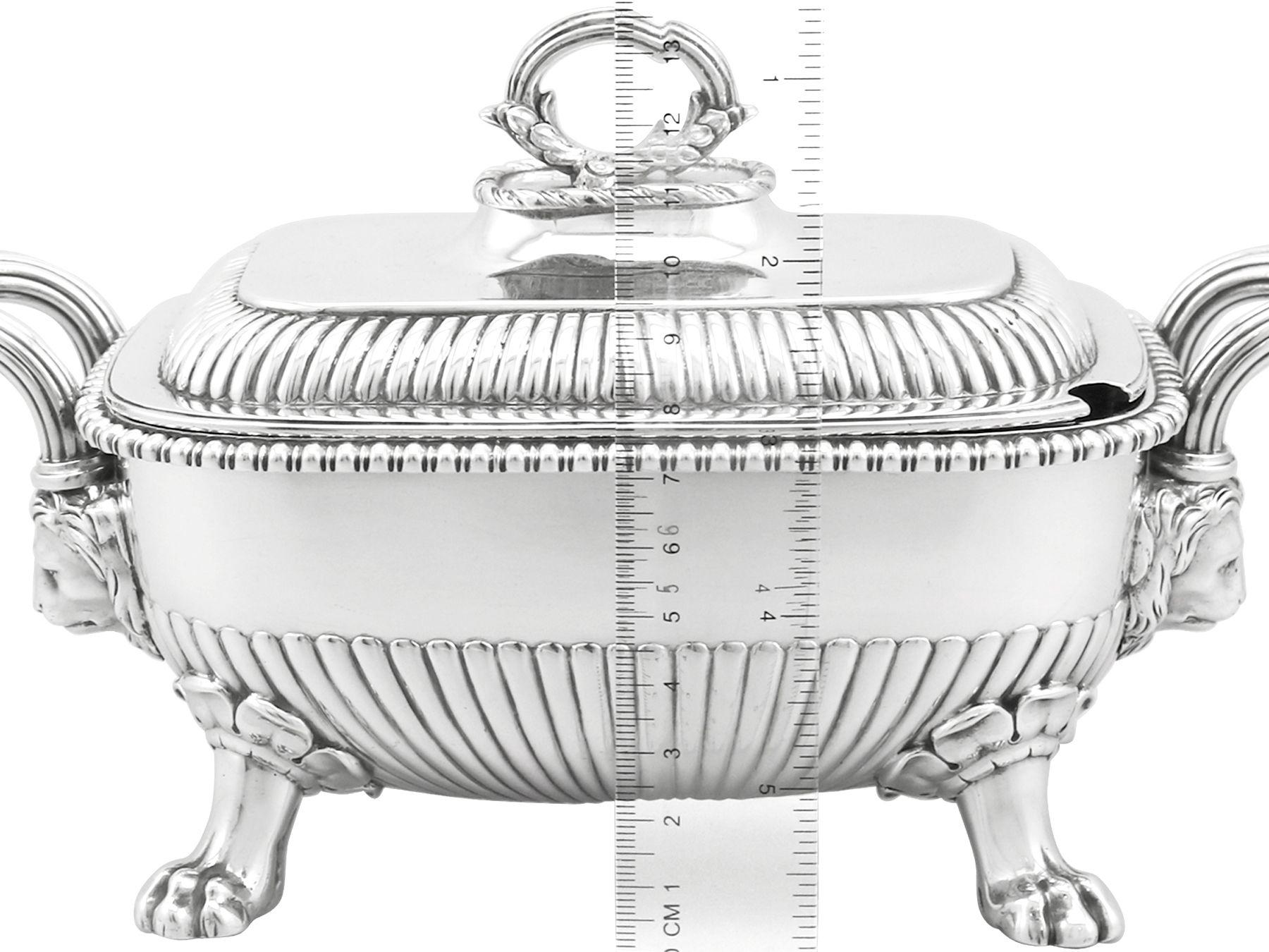 Antique George III Sterling Silver Tureens 1810 For Sale 11