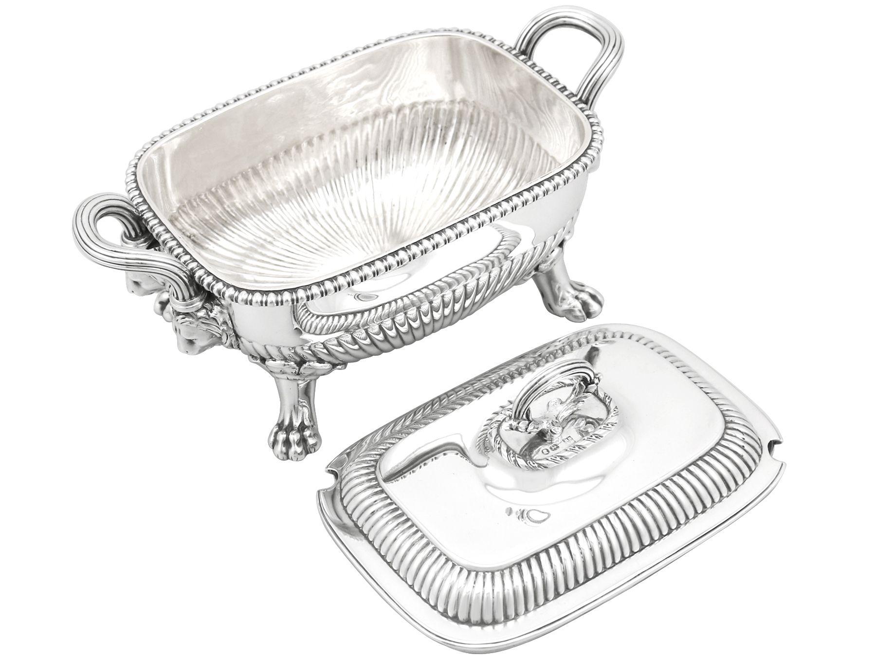 Antique George III Sterling Silver Tureens 1810 For Sale 4