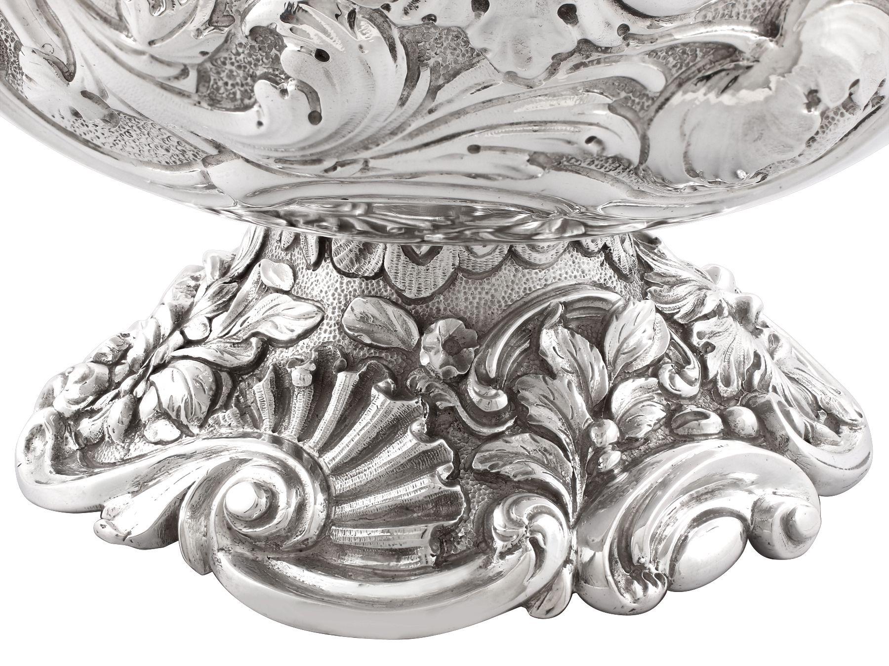 Antique III Sterling Silver Wine Cooler For Sale at 1stDibs