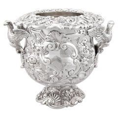 Antique George III Sterling Silver Wine Cooler