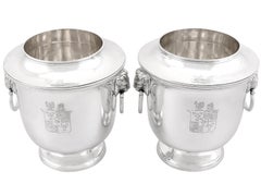 Georgian Sterling Silver Wine Coolers