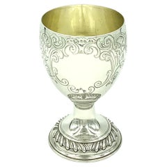 Antique George III Sterling Silver Wine Goblet, London, Francis Crump, 1770
