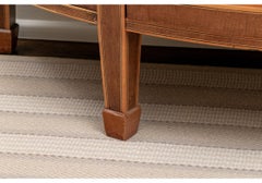 Antique George III Style Demilune Satinwood Marquetry Cabinet