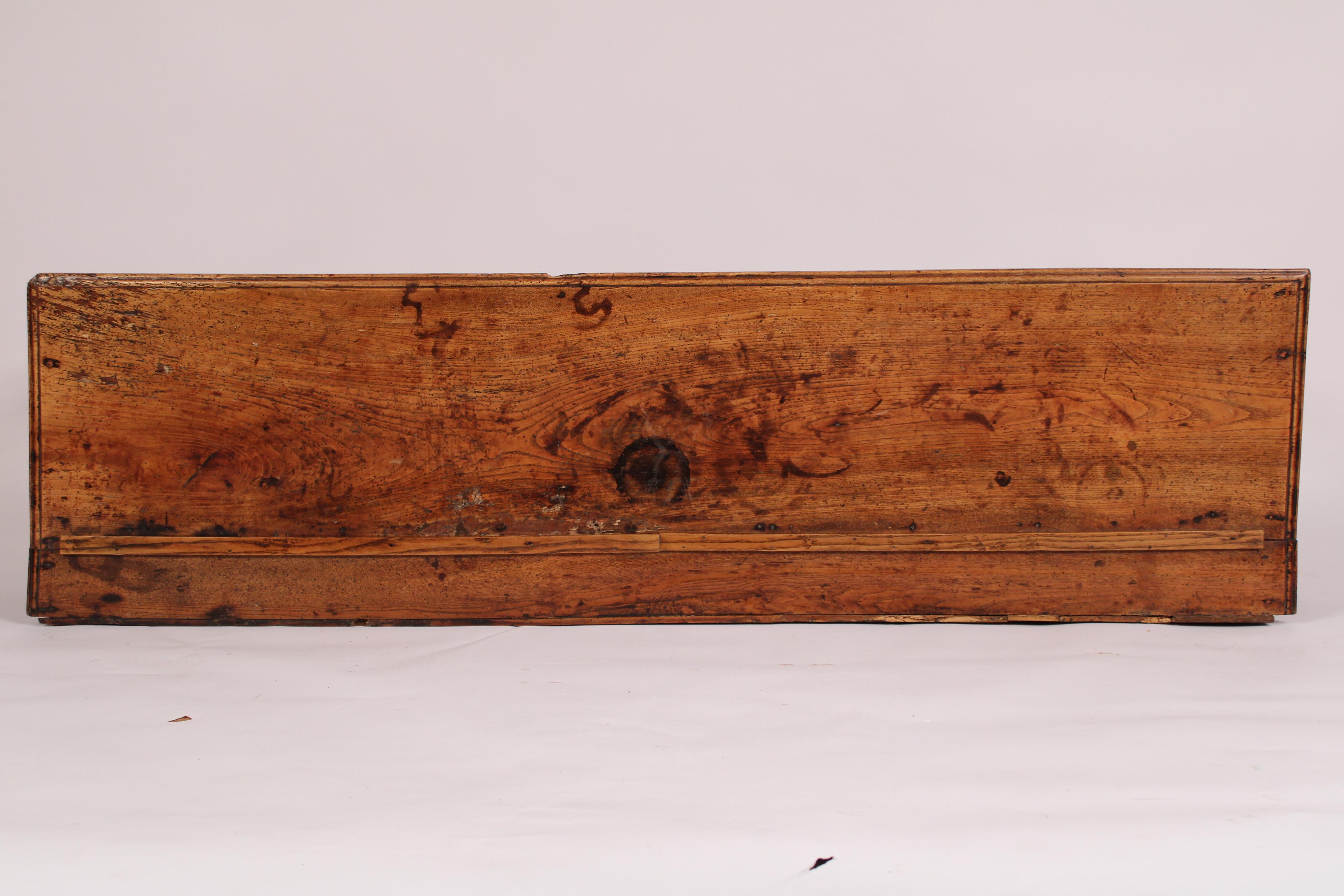 19th Century Antique George III Style Elm Wood Sideboard For Sale