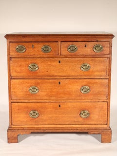 Antique George III Style Oak Chest of Drawers