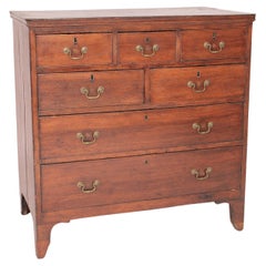 Antique George III style Oak Chest of Drawers