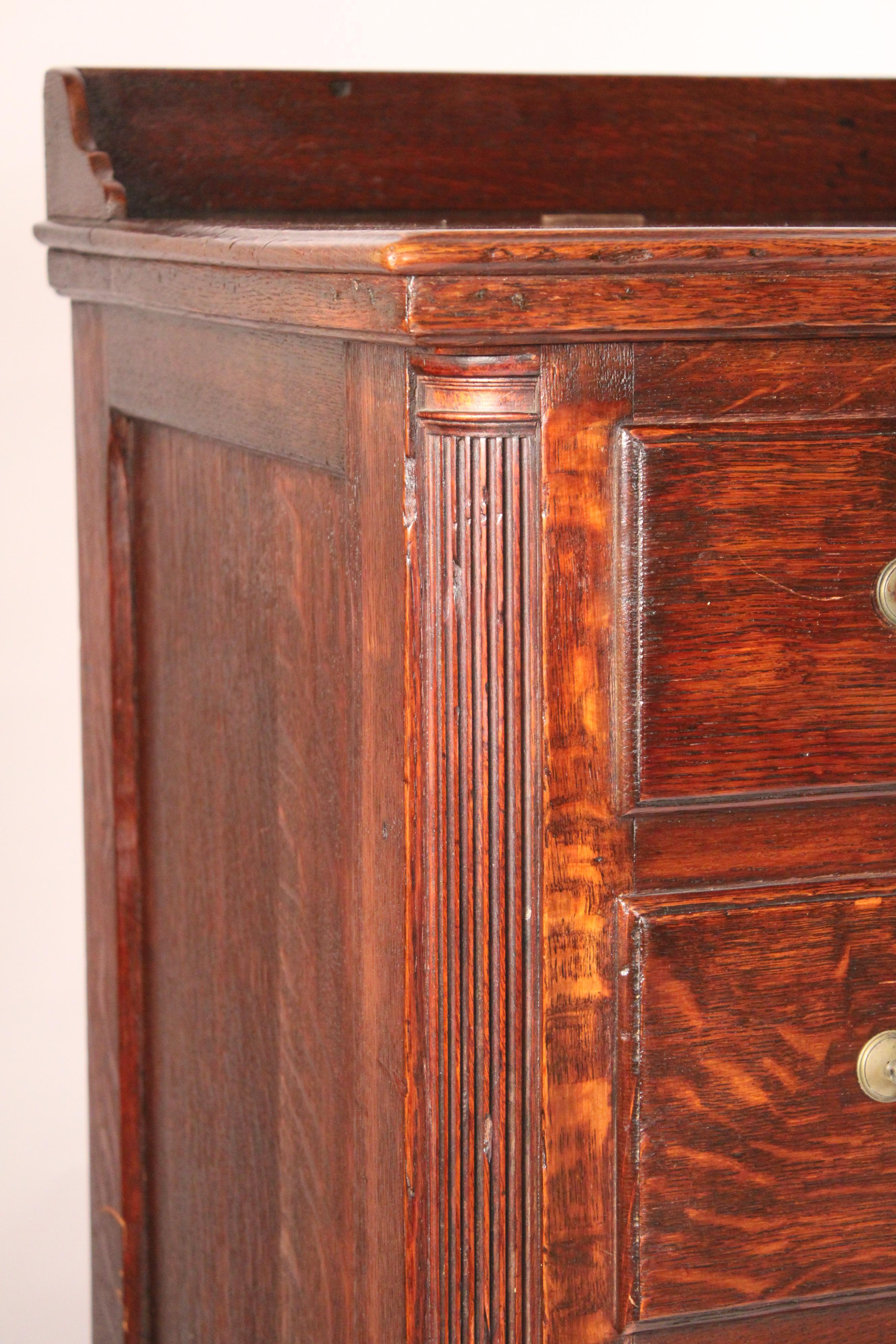 Antique George III Style Oak Mule Chest 4