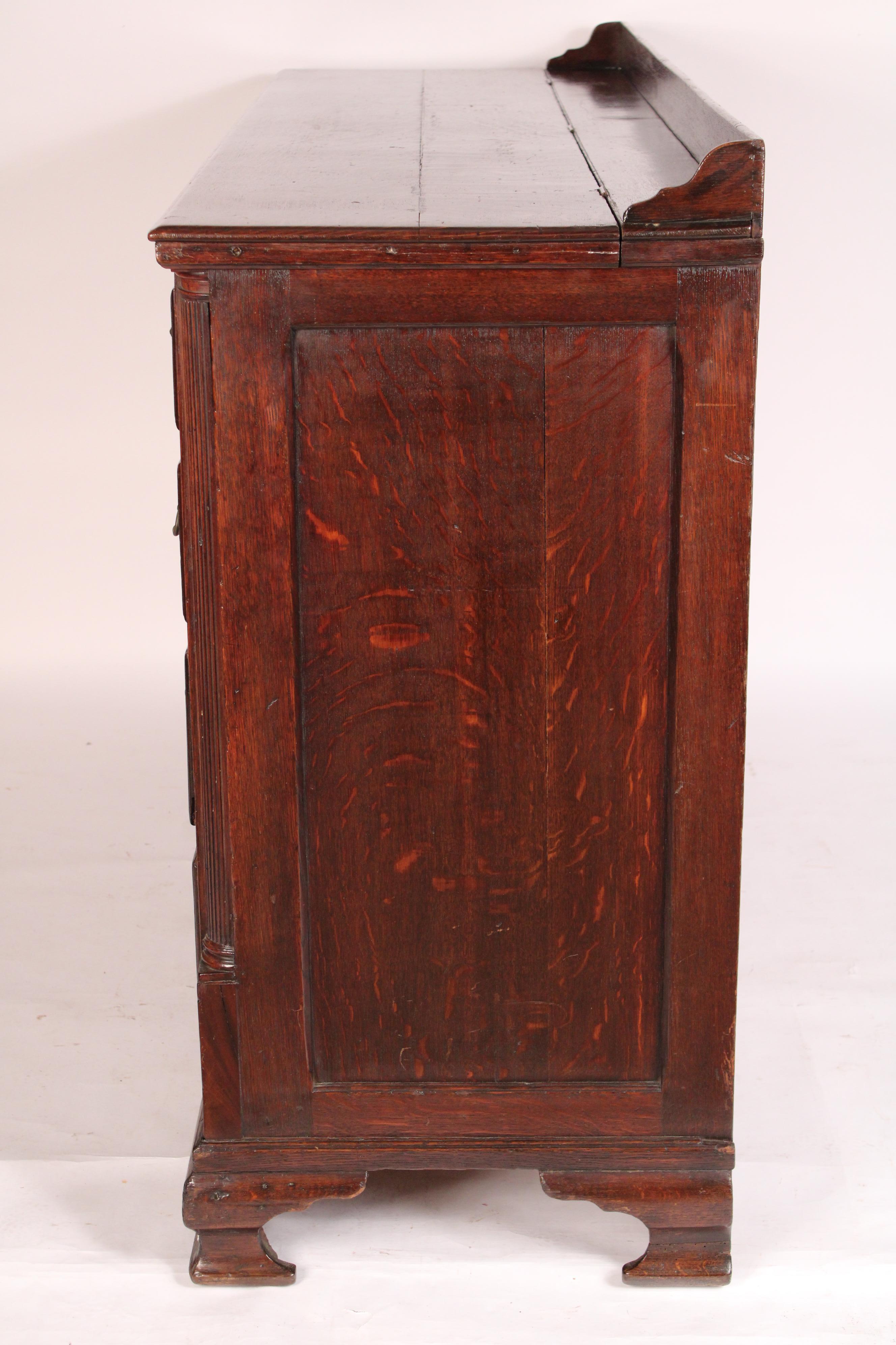 Antique George III Style Oak Mule Chest 1