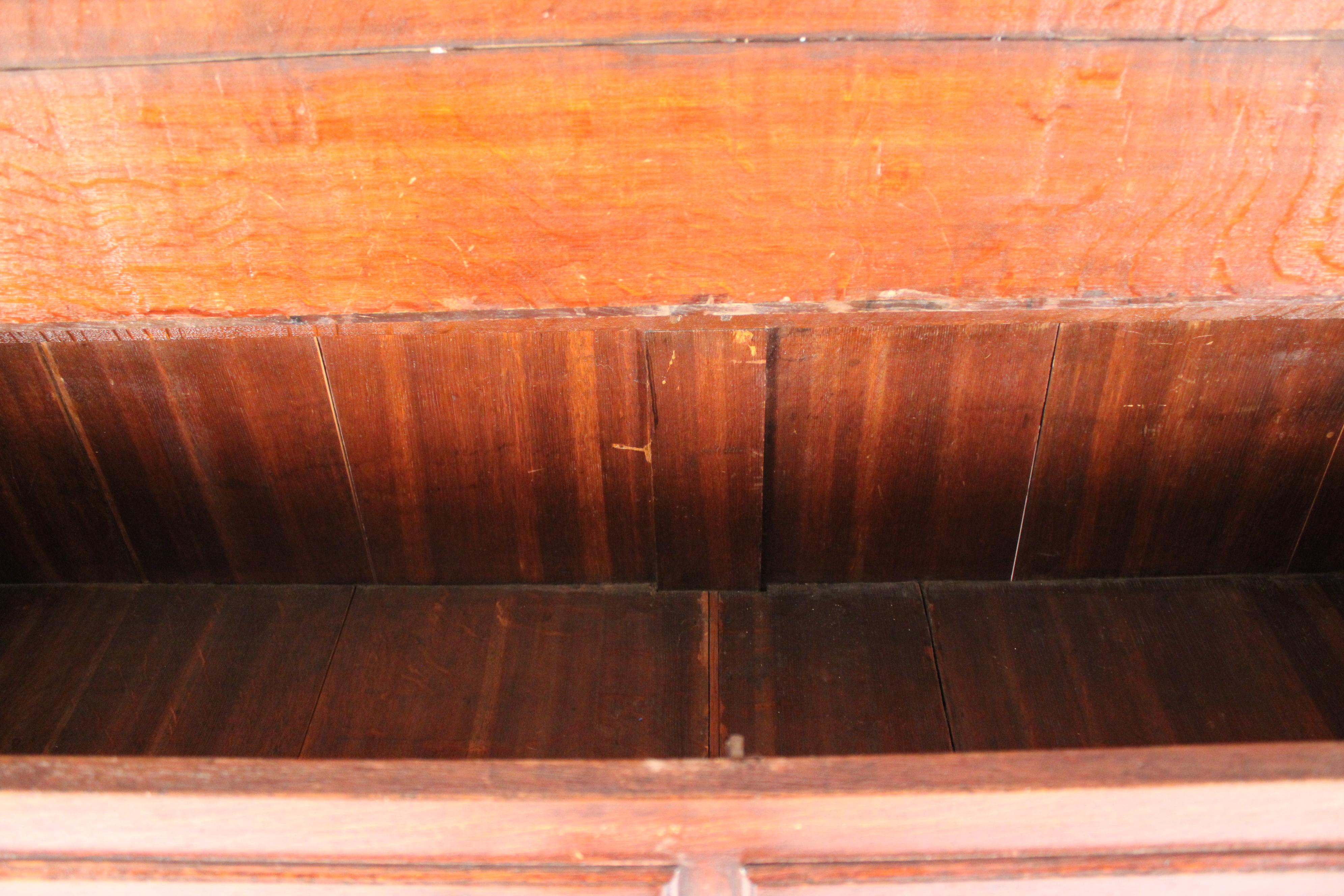 Antique George III Style Oak Mule Chest 3