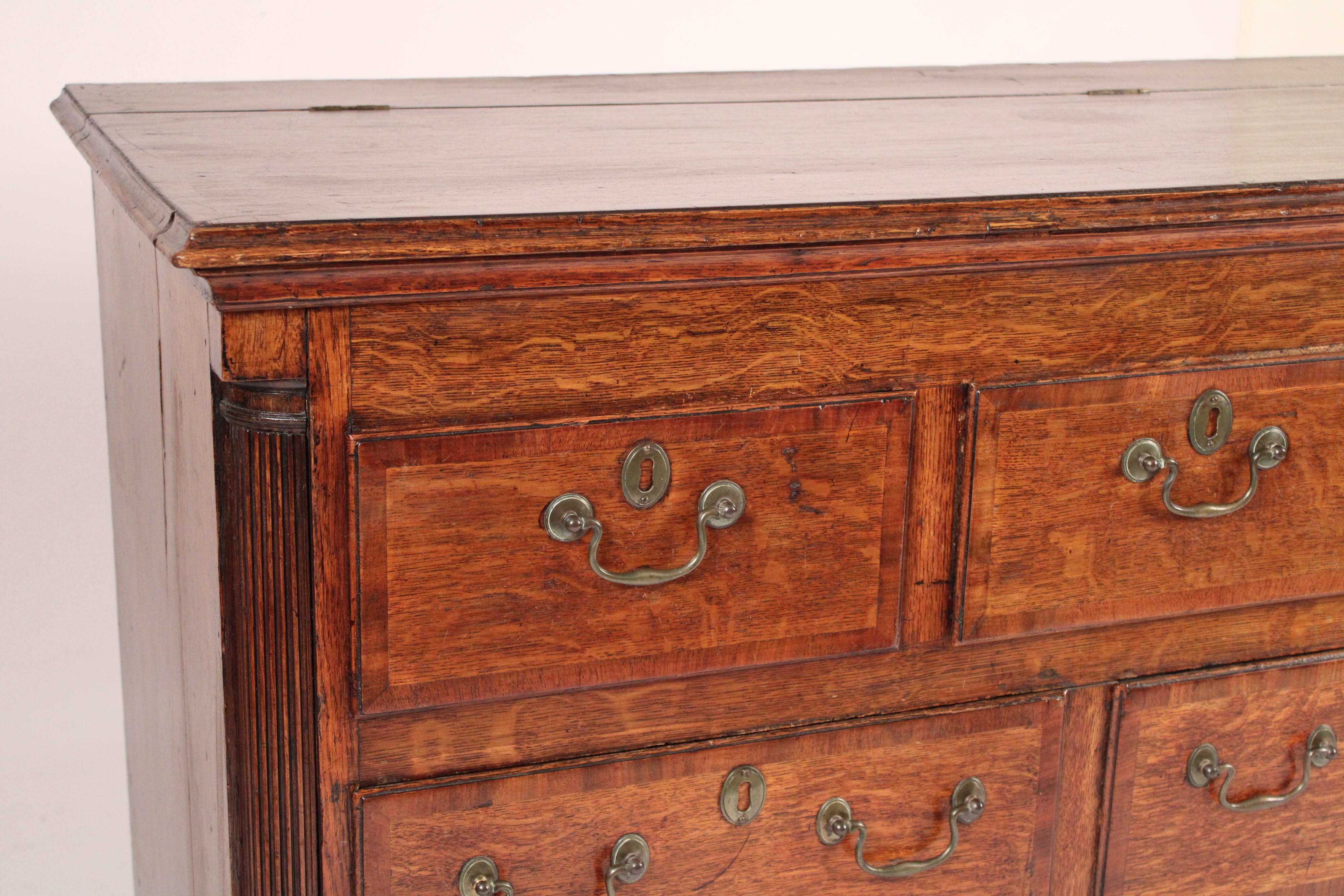 Antique George III Style Oak Sideboard For Sale 2
