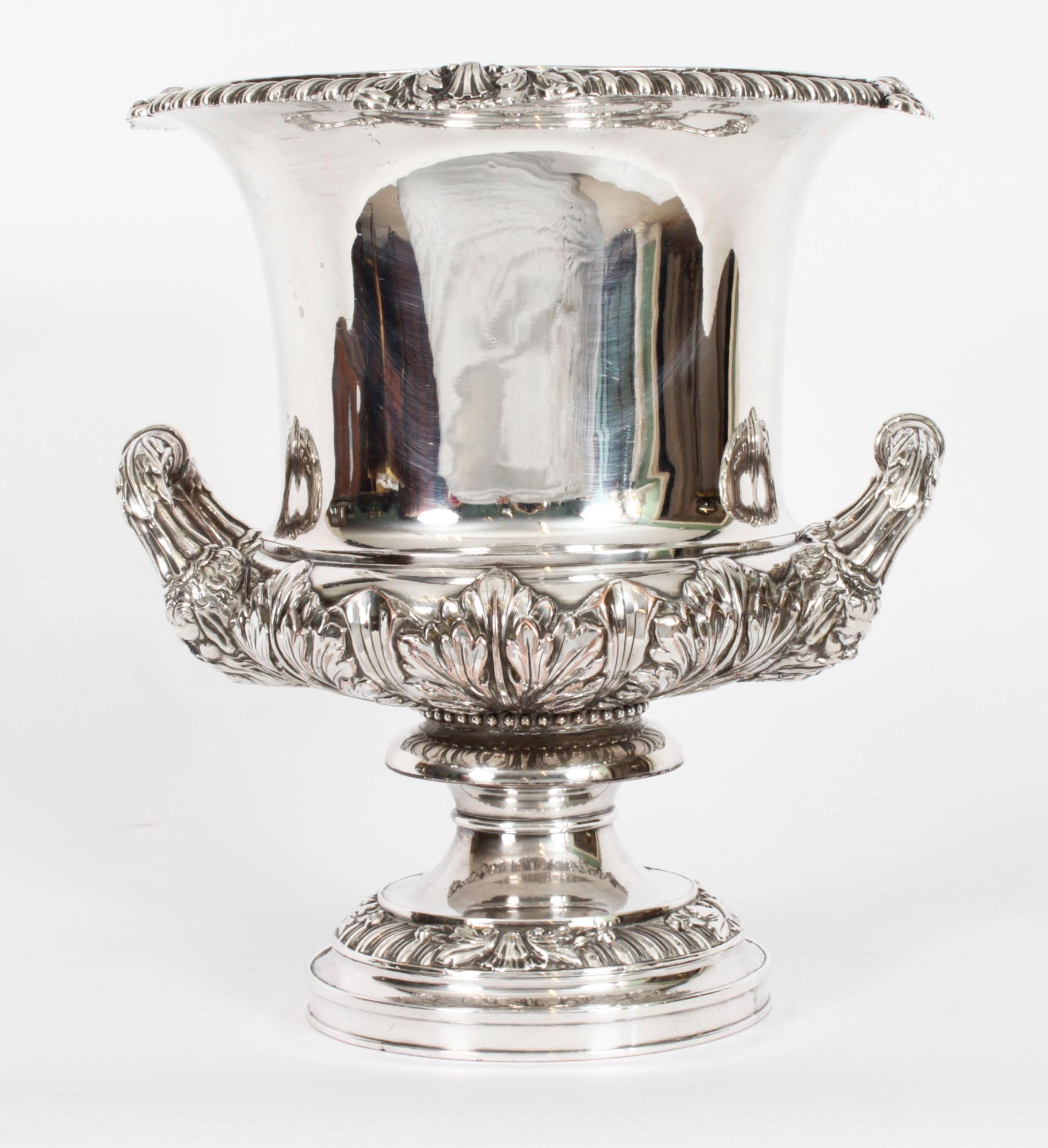 Antique George III Wine Cooler by Matthew Boulton with Hamilton Crest 18th C For Sale 6