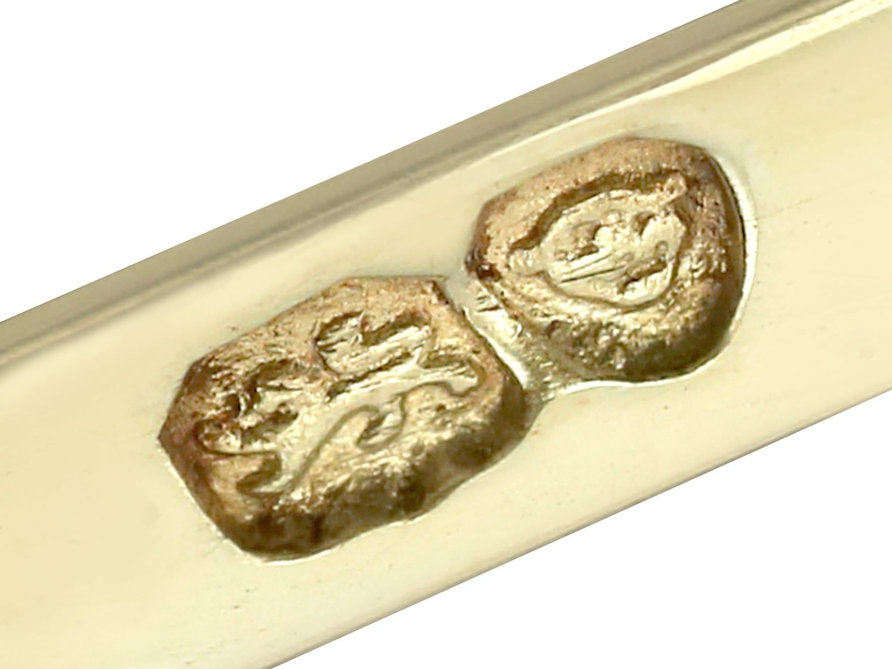 Antike George IV (1827) Sterlingsilber vergoldete Traubenschere aus Sterlingsilber im Angebot 5