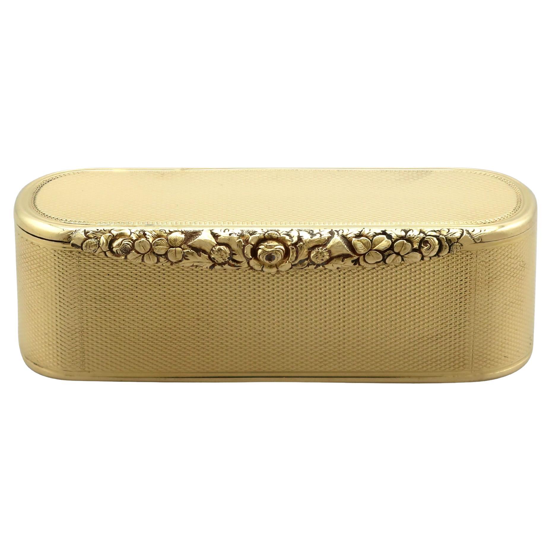 Antique George IV 18k Gold Snuff Box (1829)