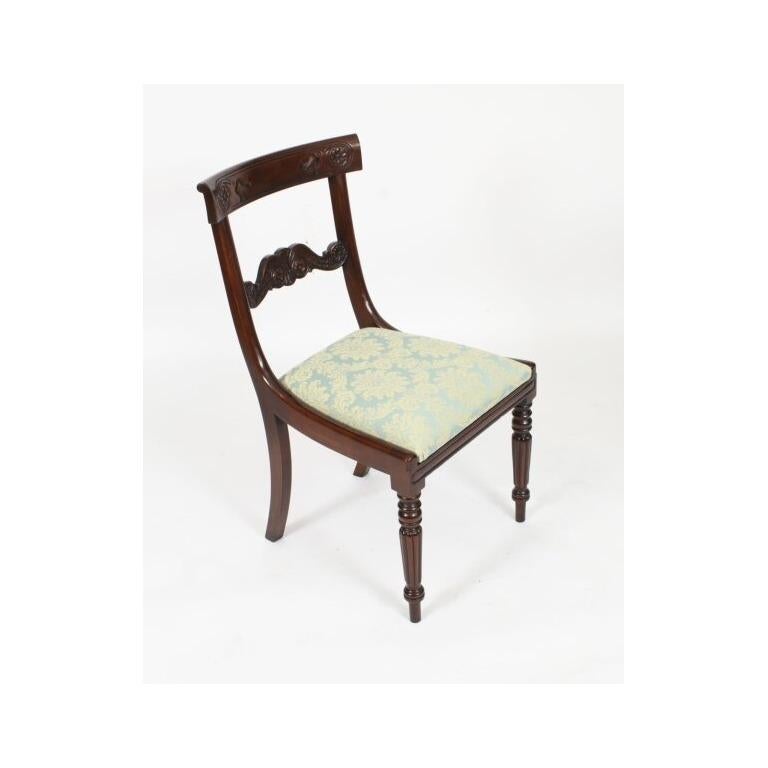 Ancienne table de salle à manger George IV et 6 chaises C1820 19ème siècle en vente 6