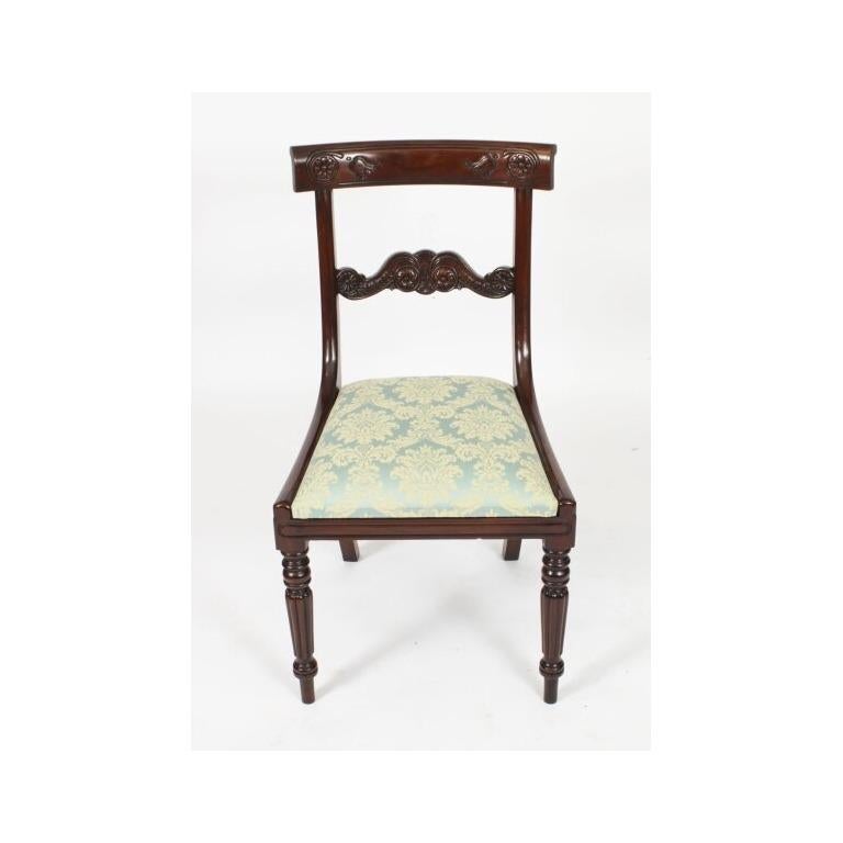 Ancienne table de salle à manger George IV et 6 chaises C1820 19ème siècle en vente 7