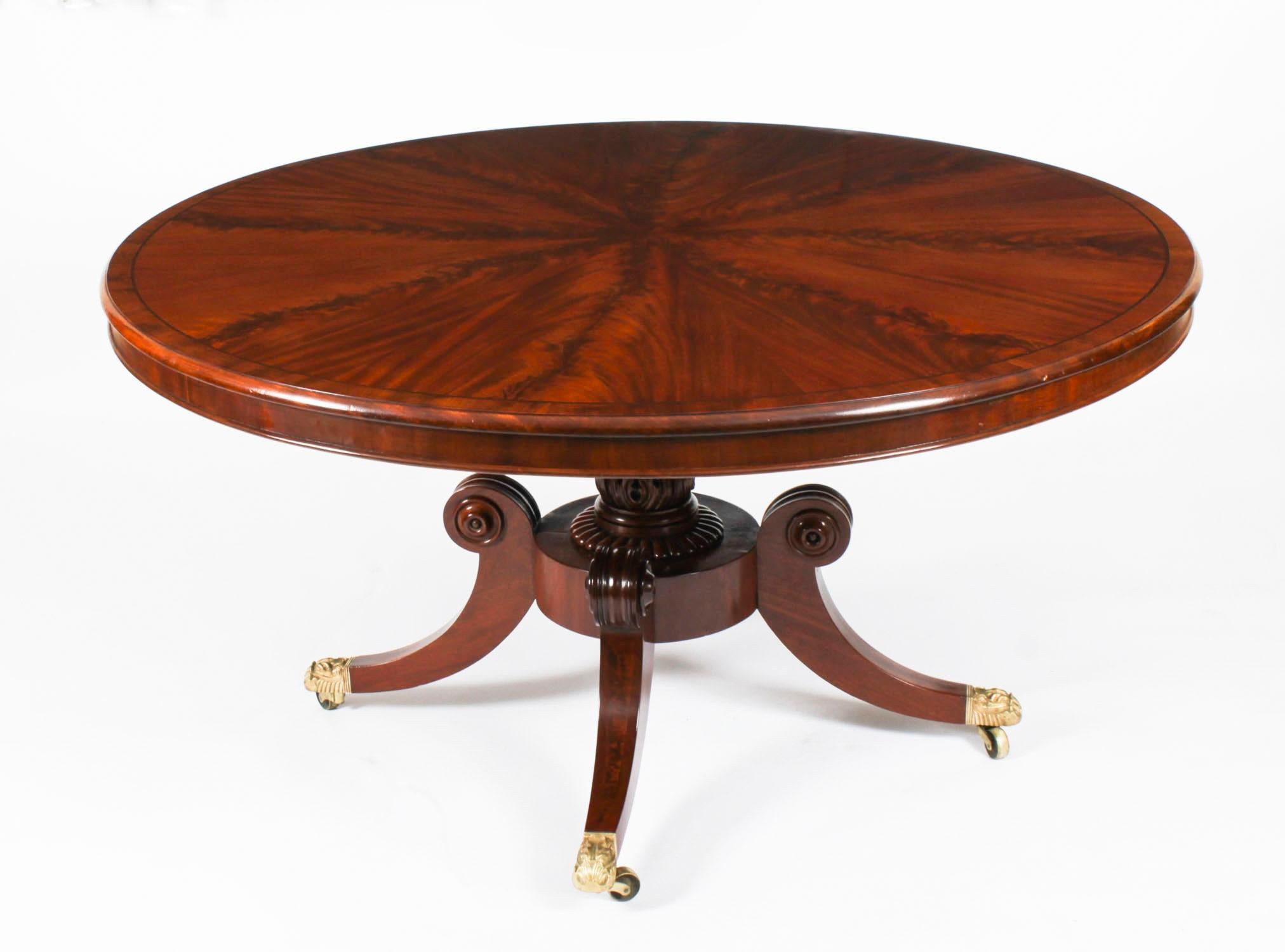 Ancienne table de salle à manger George IV et 6 chaises C1820 19ème siècle Bon état - En vente à London, GB