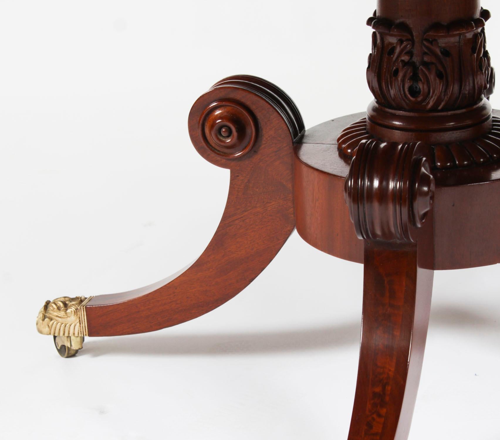 Antique George IV Loo Breakfast Dining Table Gillows Circa 19th Century For Sale 7