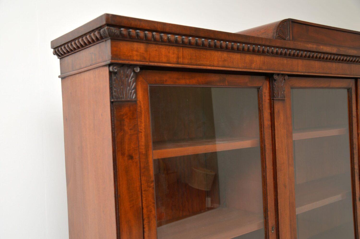 Antique George IV Mahogany Dwarf Bookcase 4
