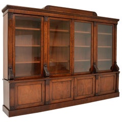 Antique George IV Mahogany Dwarf Bookcase