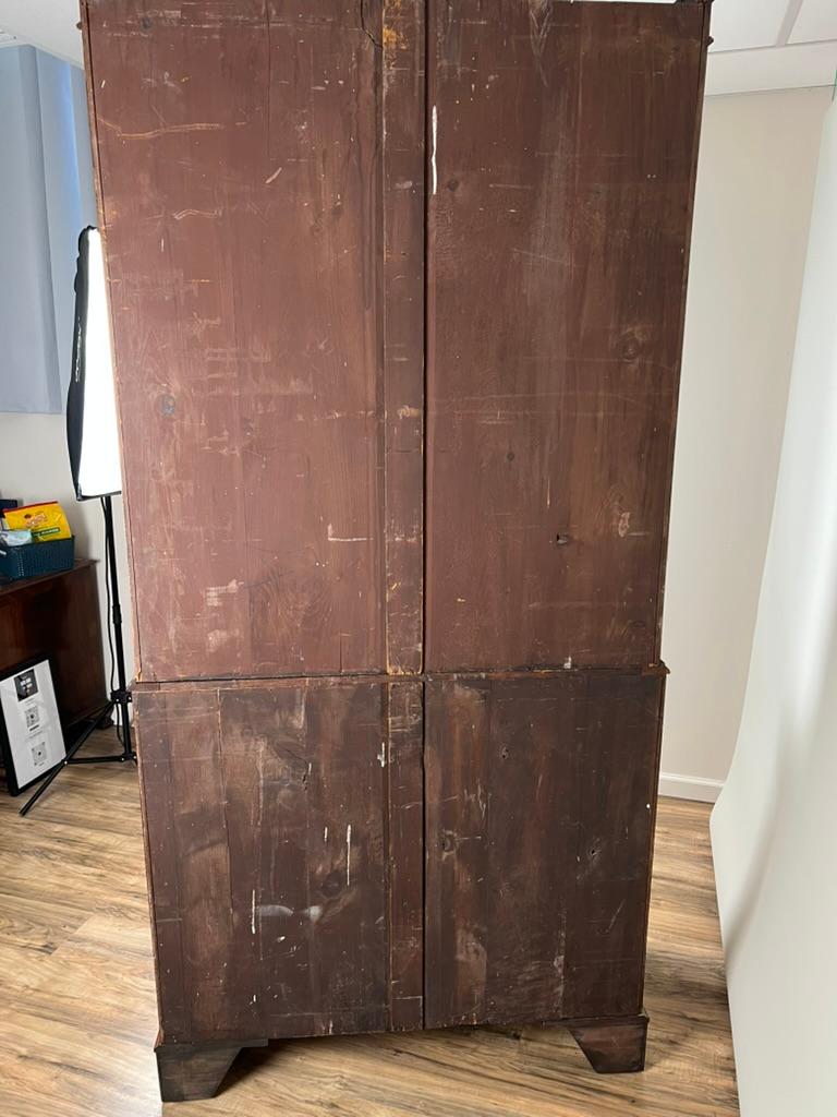 Antique George IV Mahogany Stepback Bookcase c. 1830 For Sale 9