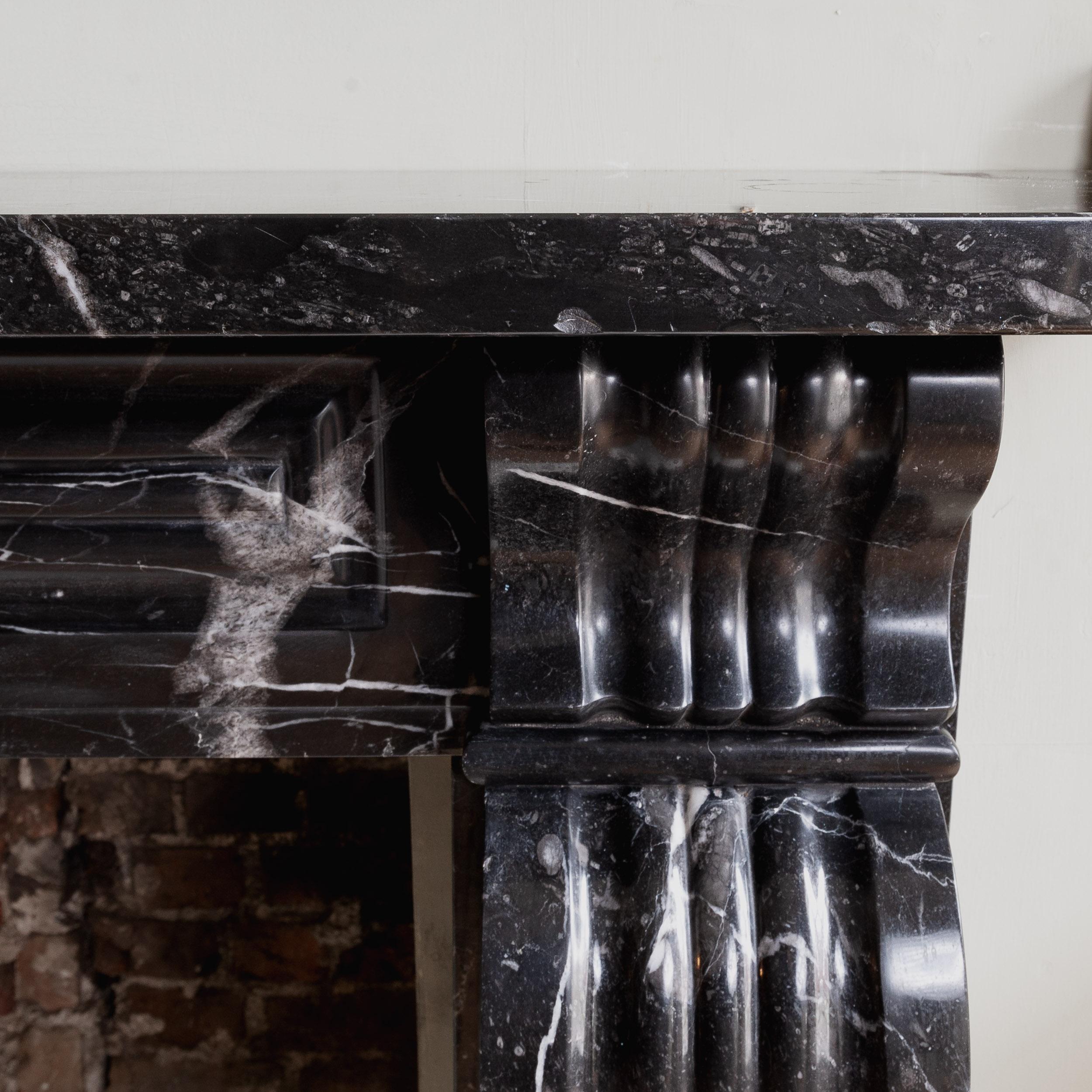 Early 19th Century Antique George IV Radstock Black Fireplace For Sale