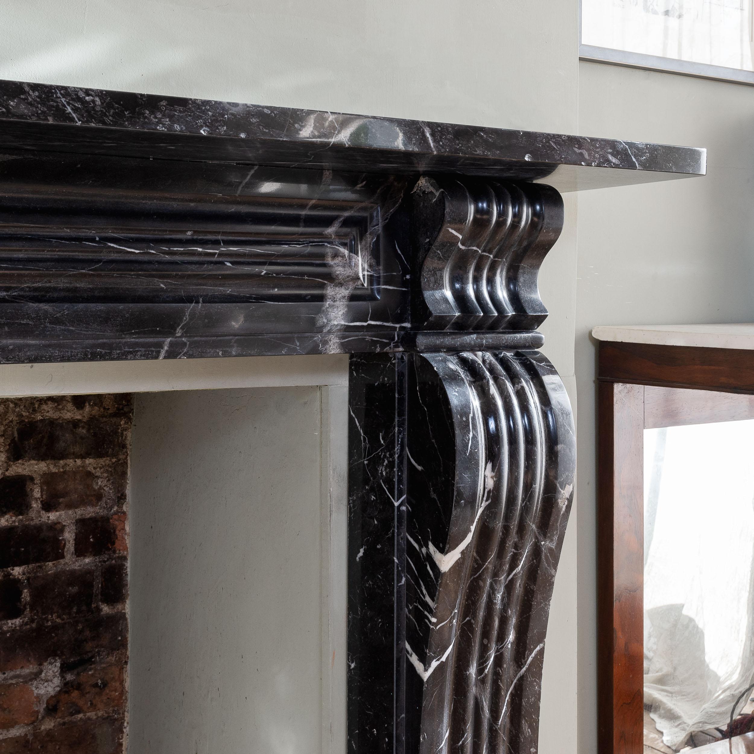 Antique George IV Radstock Black Fireplace For Sale 1