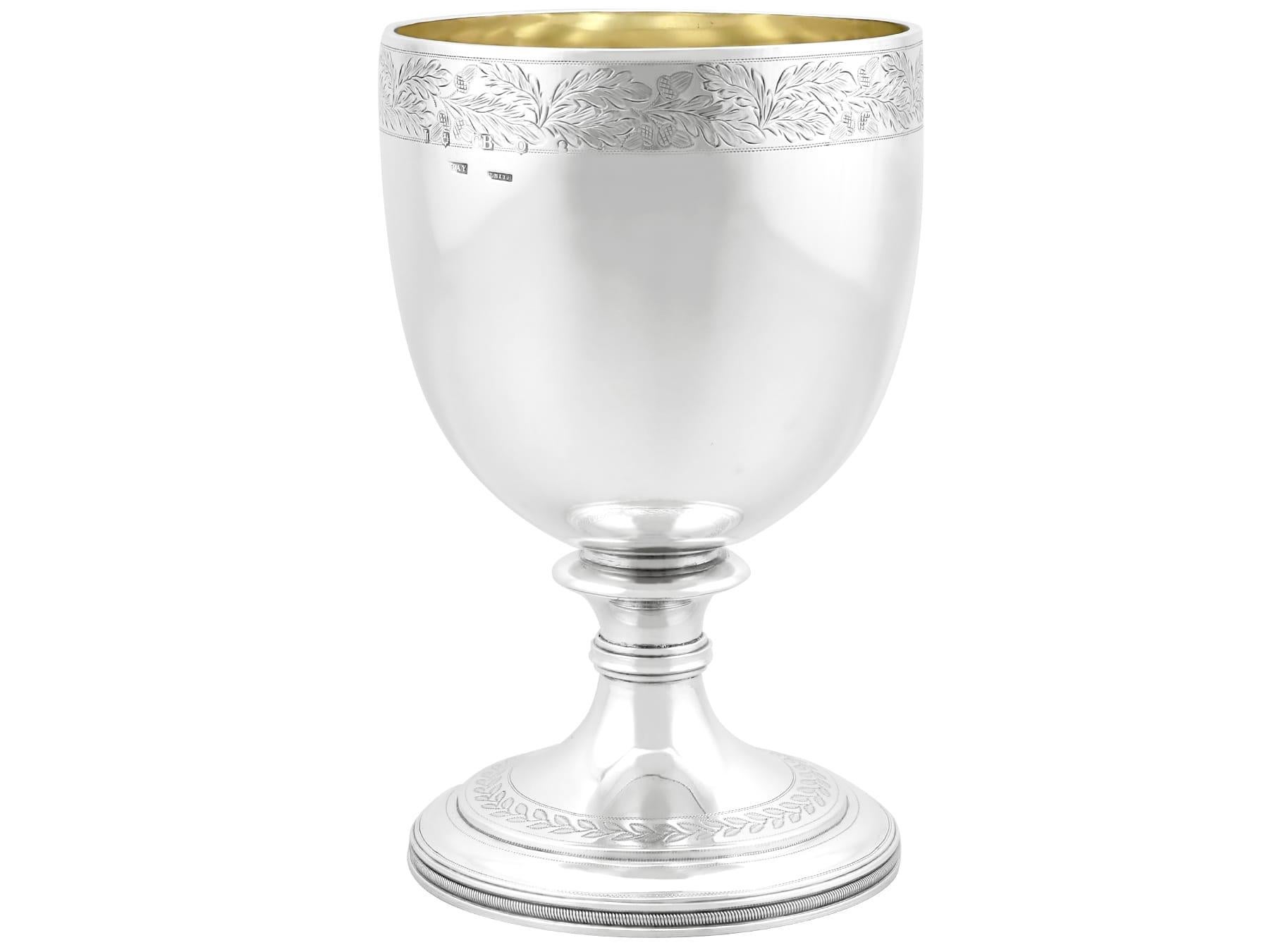 Early 19th Century Antique George IV Scottish Sterling Silver Goblet (1820)