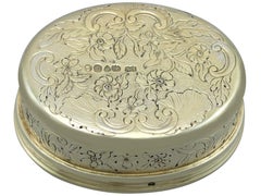 Antike Schnupftabakdose aus vergoldetem Sterlingsilber von Edward Farrell