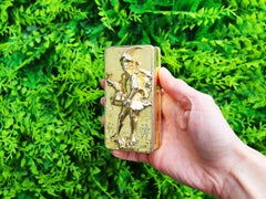 Antique George IV Sterling Silver Gilt Table Snuff Box