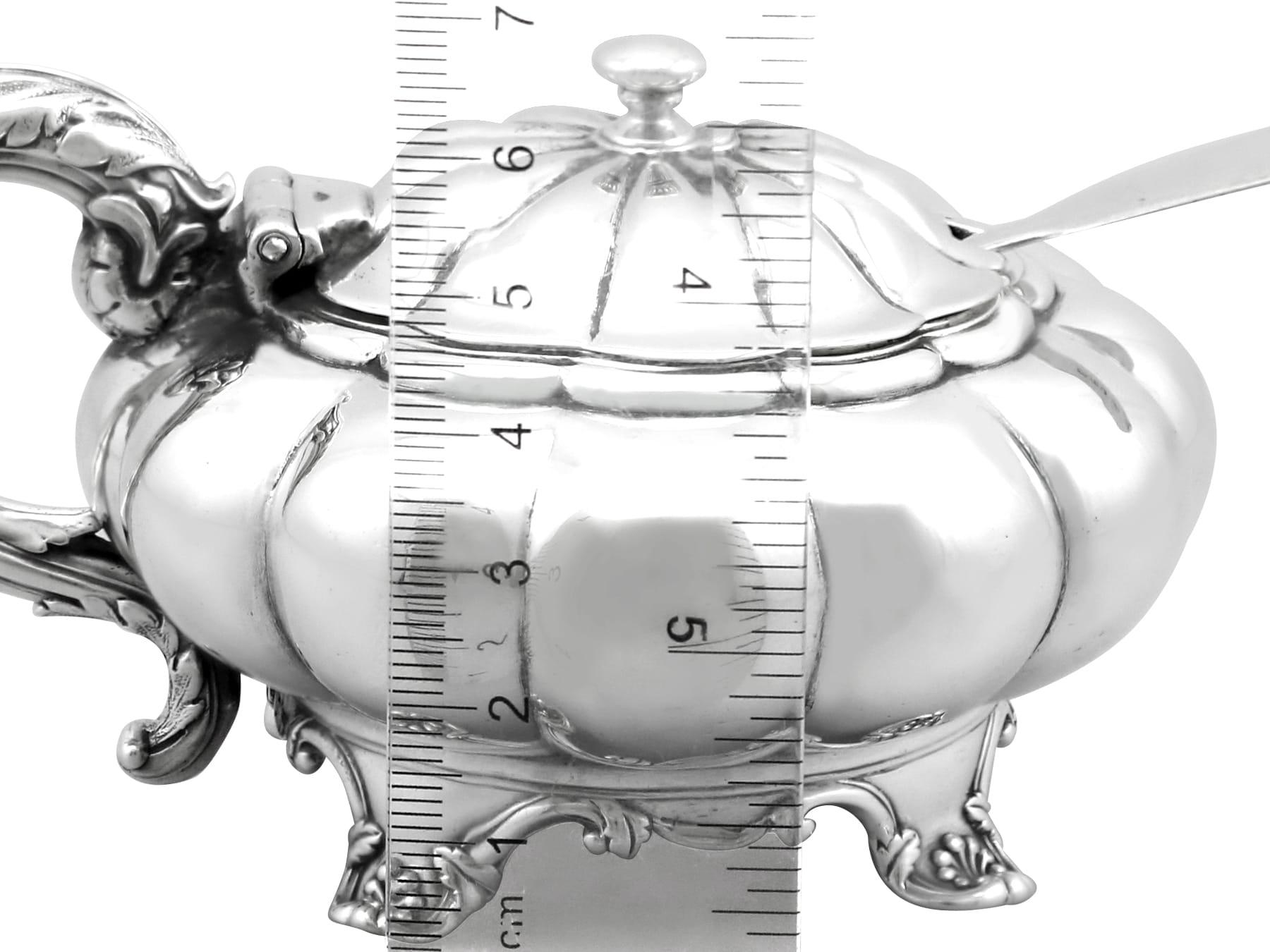 Antico vaso da senape in argento sterling di Giorgio IV (1827) in vendita 6
