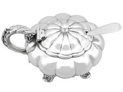 Antico vaso da senape in argento sterling di Giorgio IV (1827)