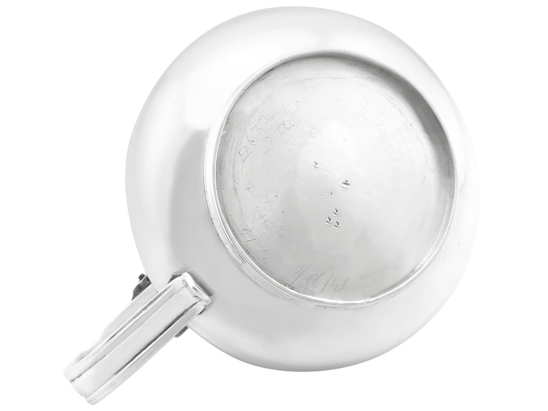 Antico vaso di senape in argento sterling di Giorgio IV in vendita 6
