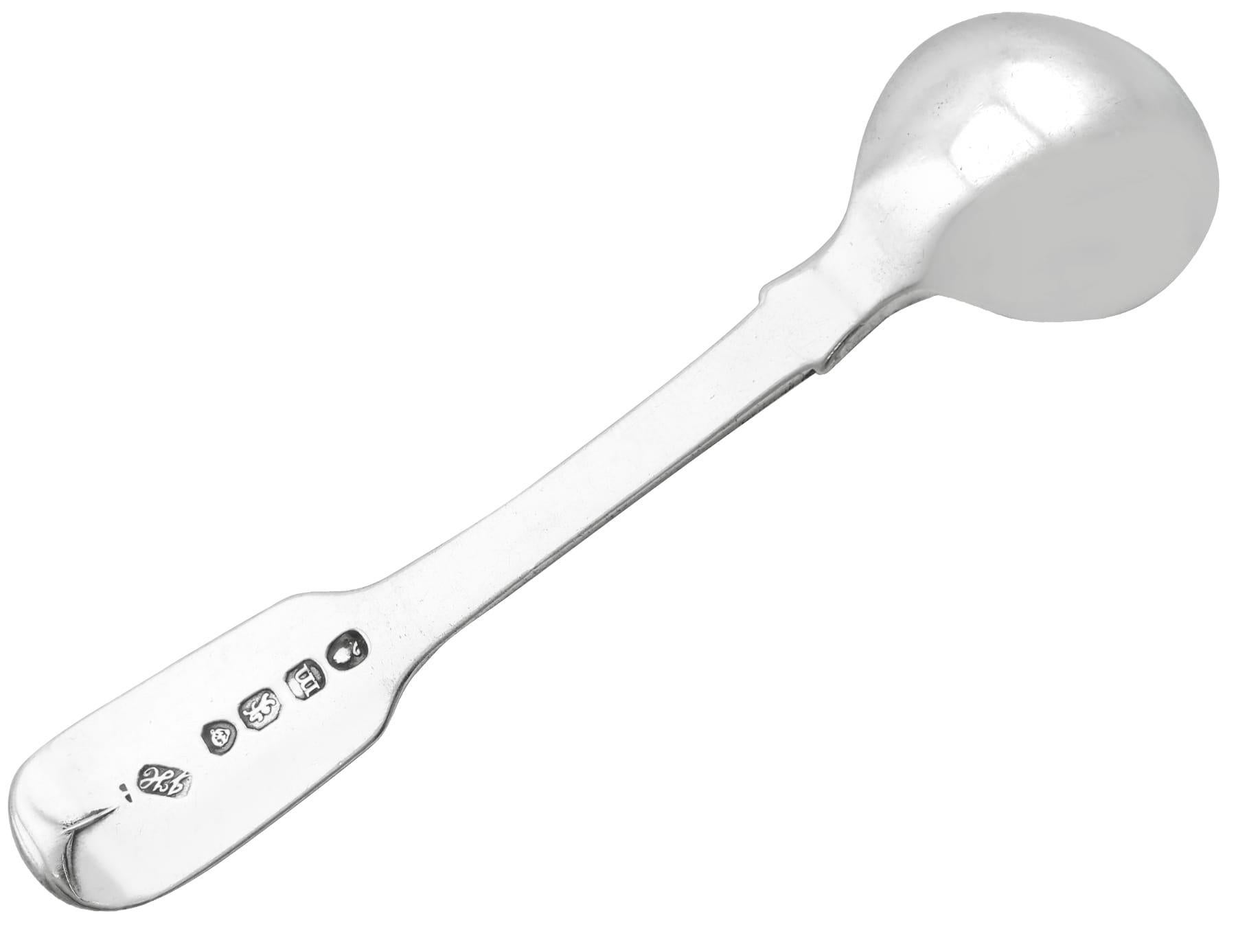 Antico vaso di senape in argento sterling di Giorgio IV in vendita 6