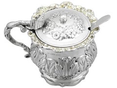 Antique Sterling Silver Mustard Pot by William Edwards, London, 1824