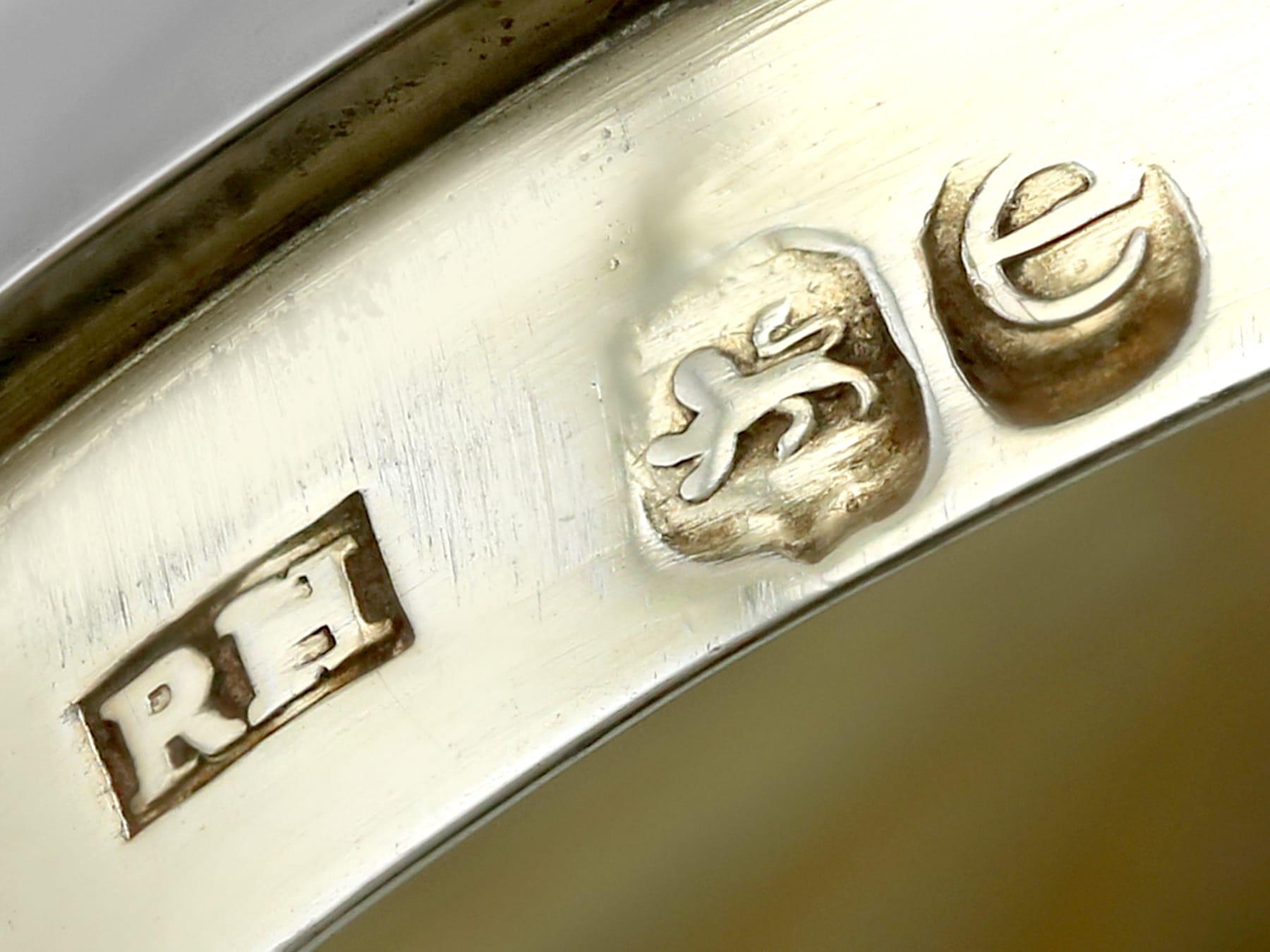 Antico vaso di senape in argento sterling di Giorgio IV in vendita 3