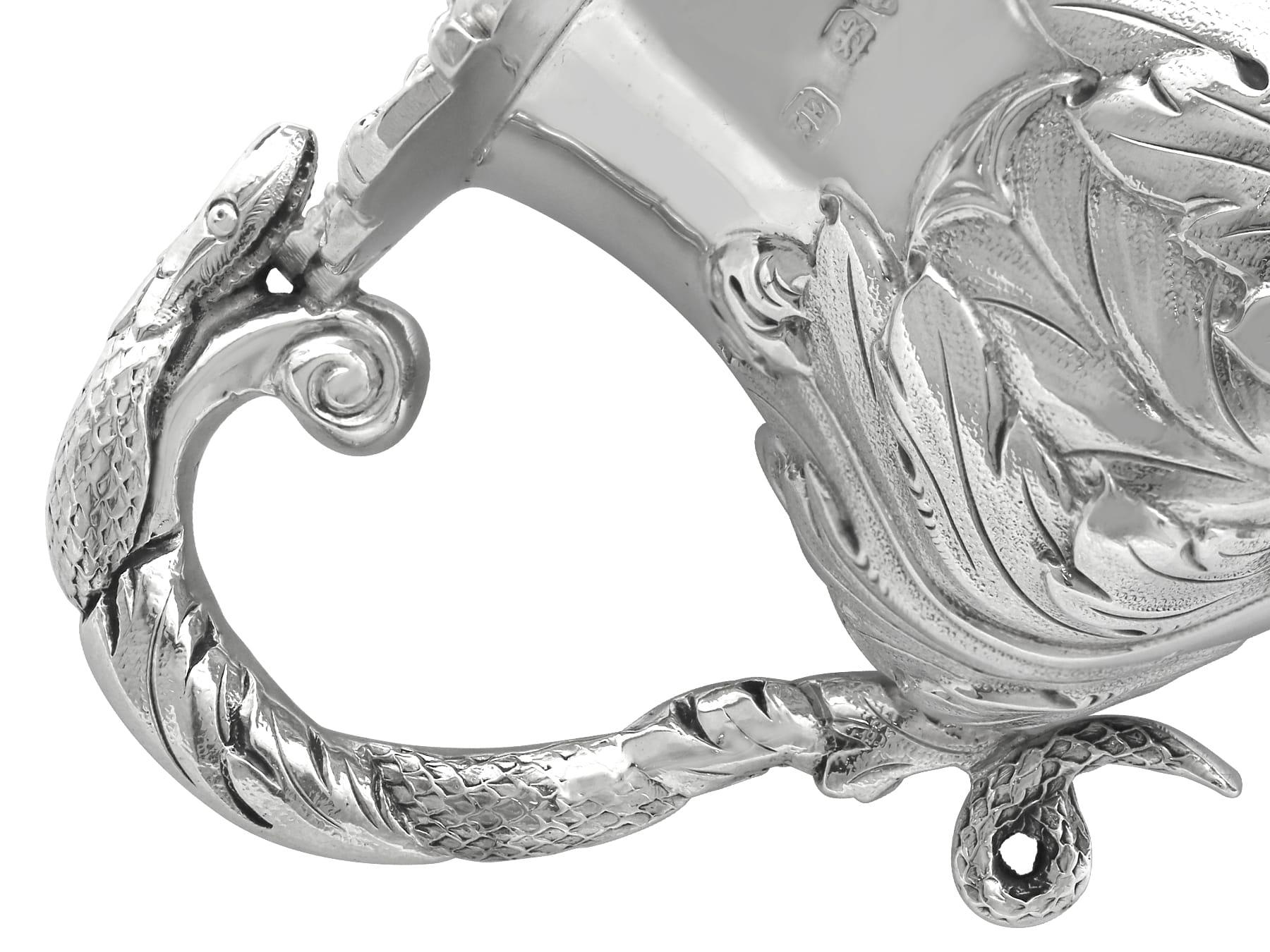 Antiguo tarro de mostaza de plata de ley Jorge IV en venta 3
