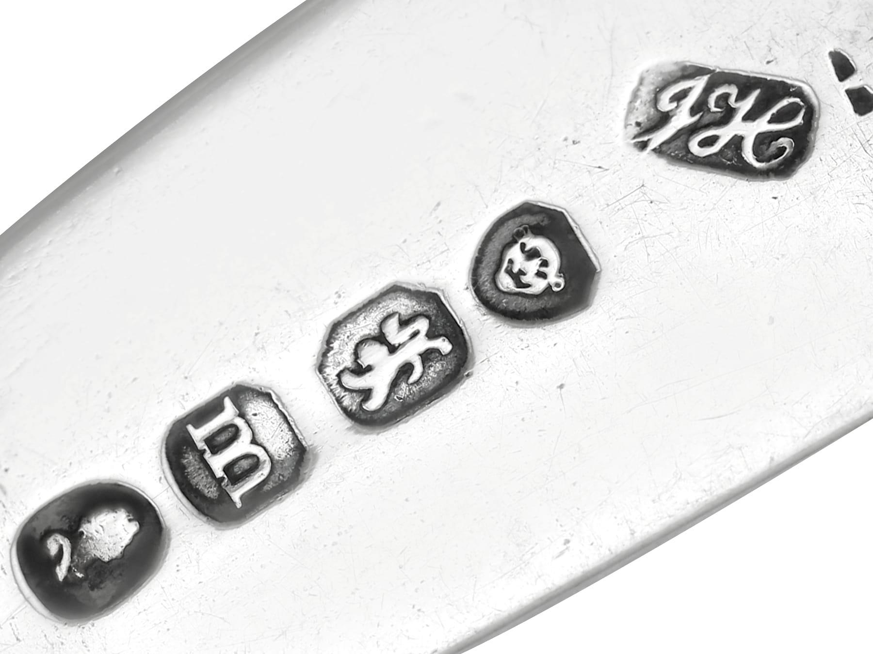 Antico vaso di senape in argento sterling di Giorgio IV in vendita 3